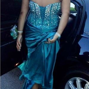 Size 18- Teal Prom Dress